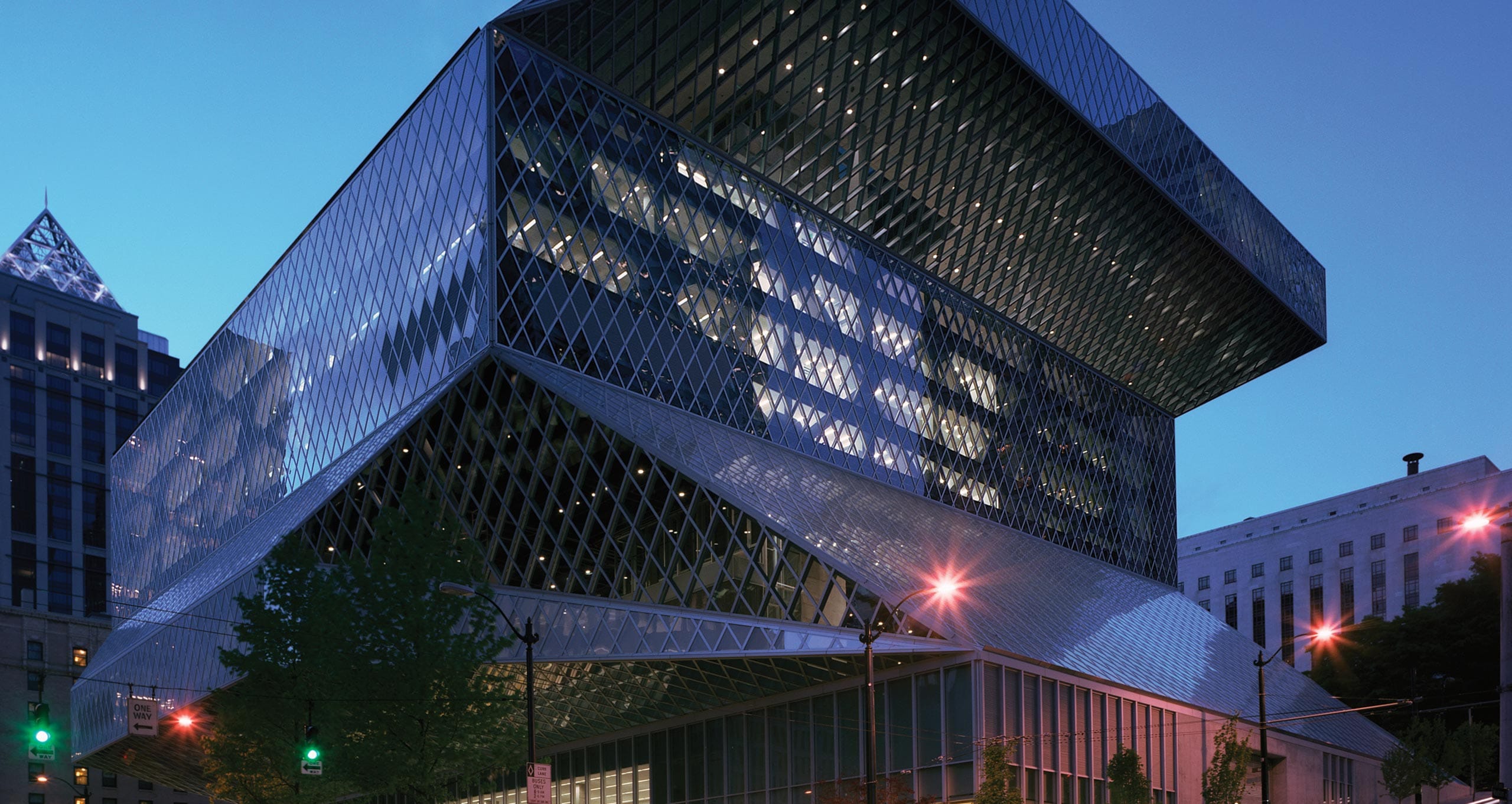 Stunning architectural design of Seattle Public Library Rem Koolhaas article in Ideas of Order Magazine